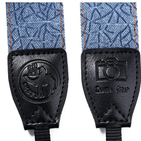 Camera Strap Retro Vintage Neck Shoulder Belt Strap, Blue, New in Box - Picture 3 of 6